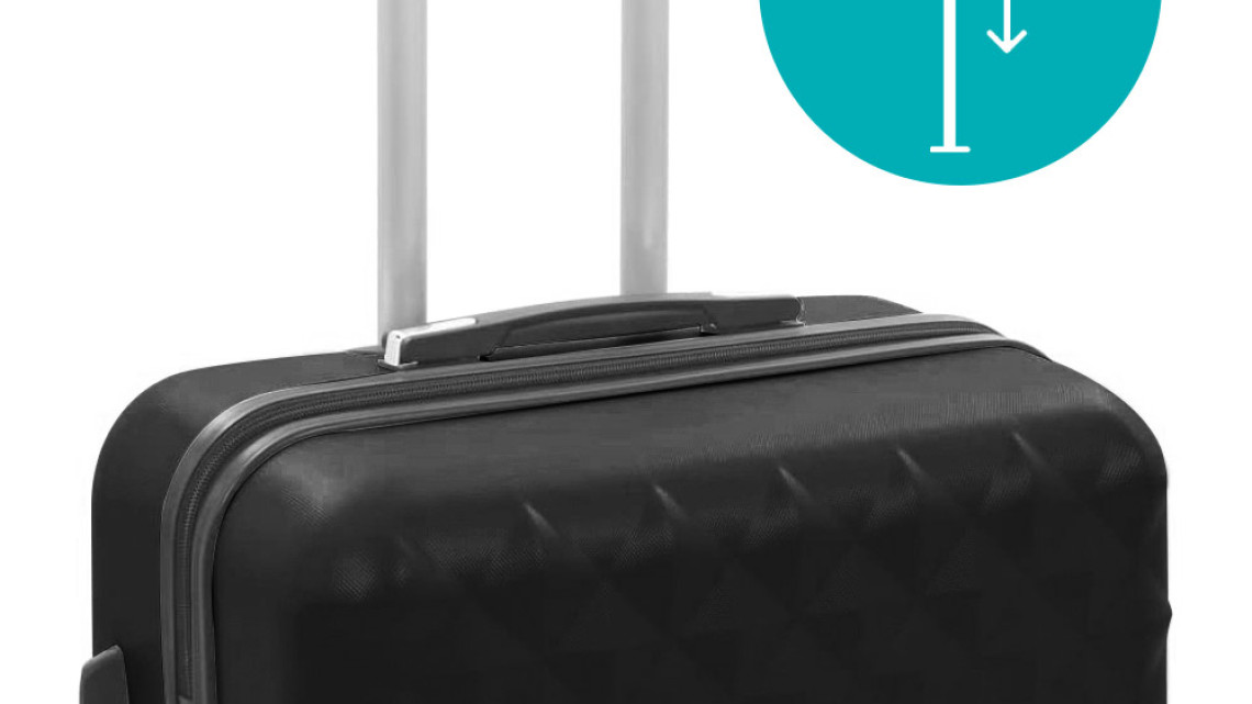 Timeless Tools Utazóbőrönd szett kozmetikai táskával, több színben-fekete