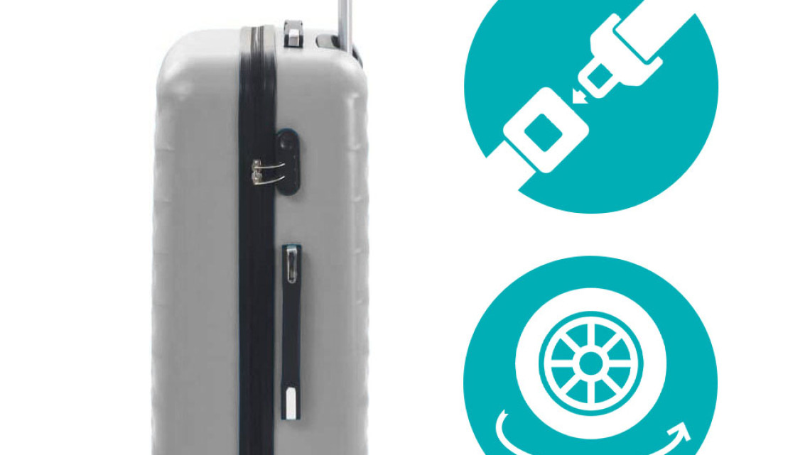 Timeless Tools Utazóbőrönd szett kozmetikai táskával, több színben-szürke