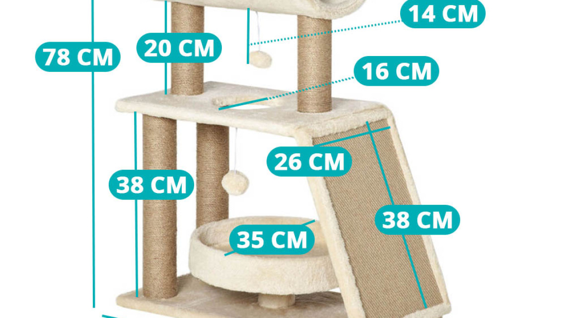 Timeless Tools Macska mászóka, bézs
