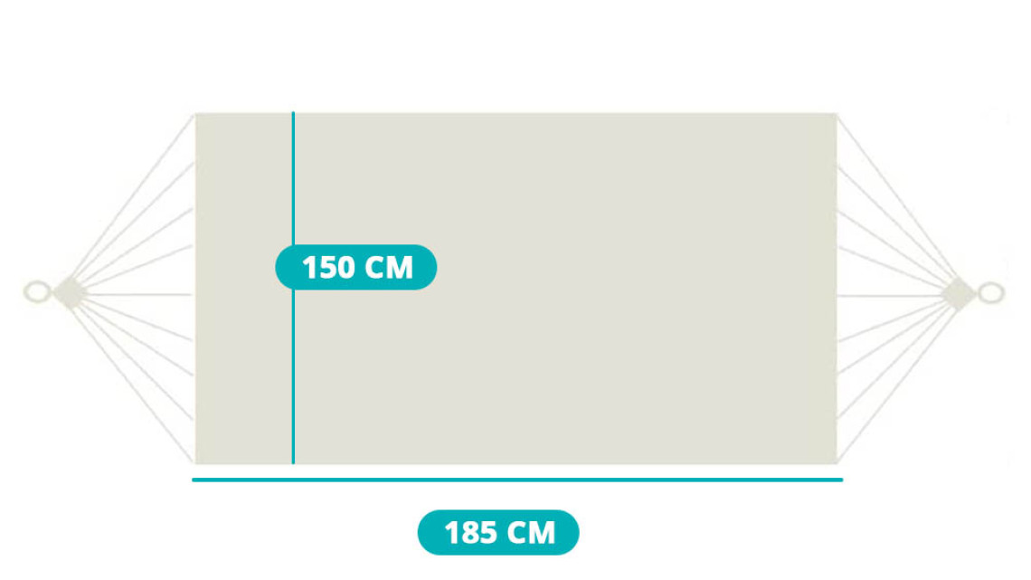 Timeless Tools Kétszemélyes függőágy-natúr