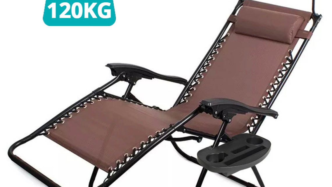 Timeless Tools Zéró gravitáció szék napellenzővel és pohártartóval 2 db, több színben-barna