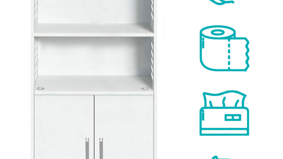 Timeless Tools Kis méretű fürdőszobai szekrény, fehér