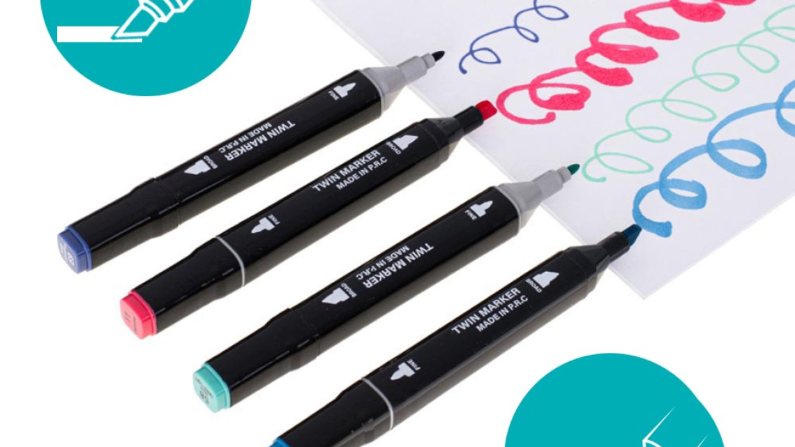 Timeless Tools 168 db-os kétvégű marker készlet ajándék kézitáskában