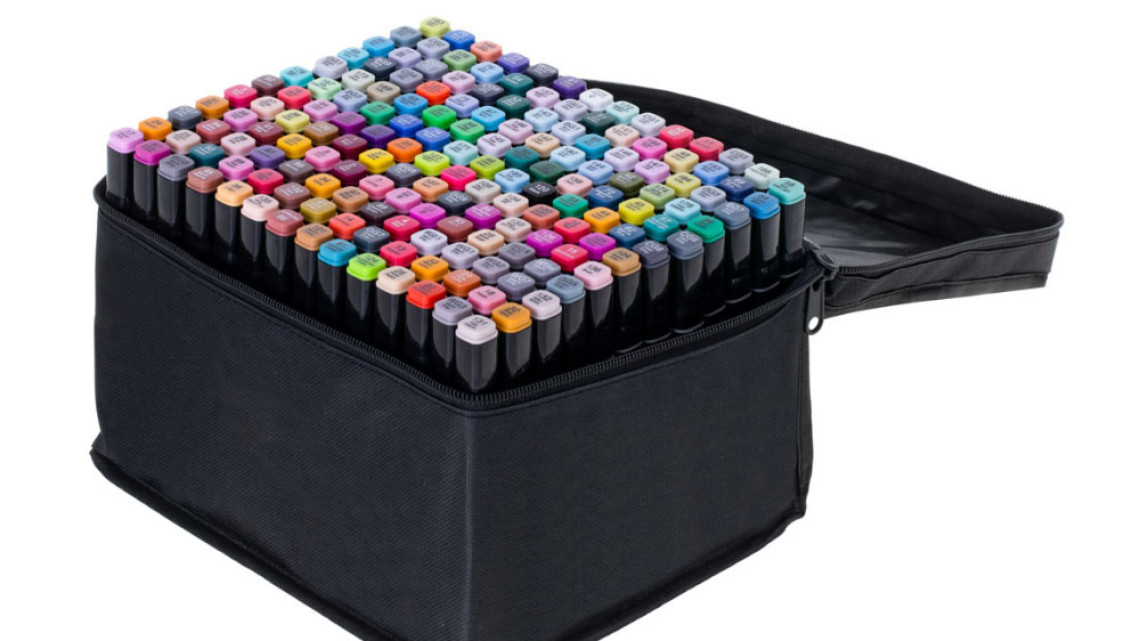 Timeless Tools 168 db-os kétvégű marker készlet ajándék kézitáskában