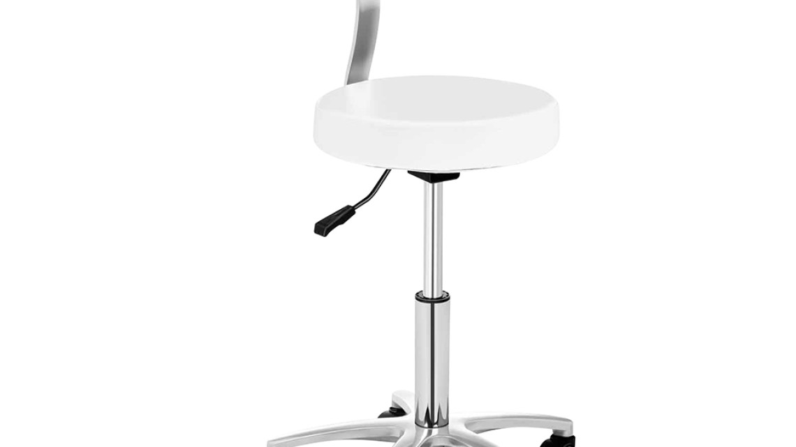 Timeless Tools Háttámlás kozmetikai szék, több színben-fehér