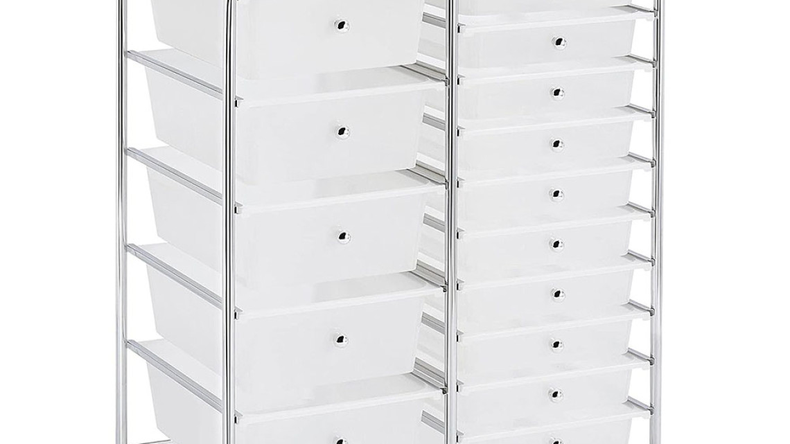 Timeless Tools Gurulós tárolókocsi 15 fiókos, több színben-fehér