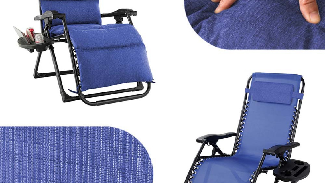 Timeless Tools Párnázott zéró gravitáció szék, több színben-kék