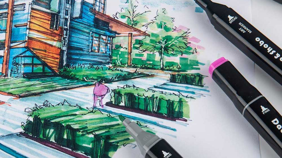 Timeless Tools 170 db-os kétvégű marker készlet ajándék, festhető fadobozban