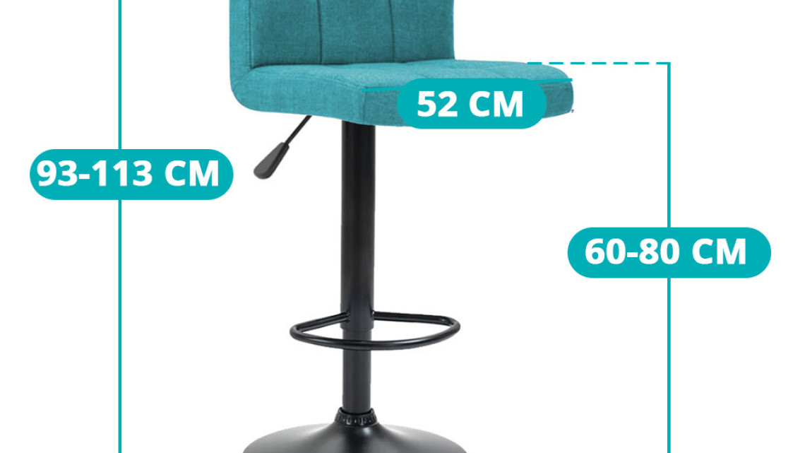 Timeless Tools Szövet borítású bárszék 2 db, több színben-menta