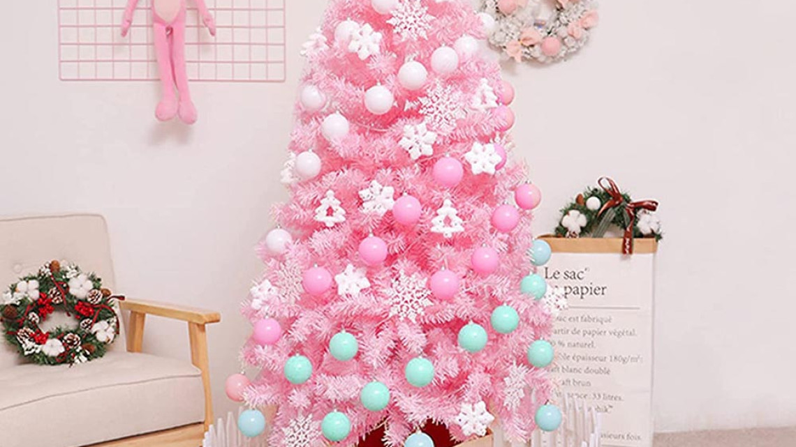 Timeless Tools Rózsaszín műfenyő - több méretben-180 cm-es 