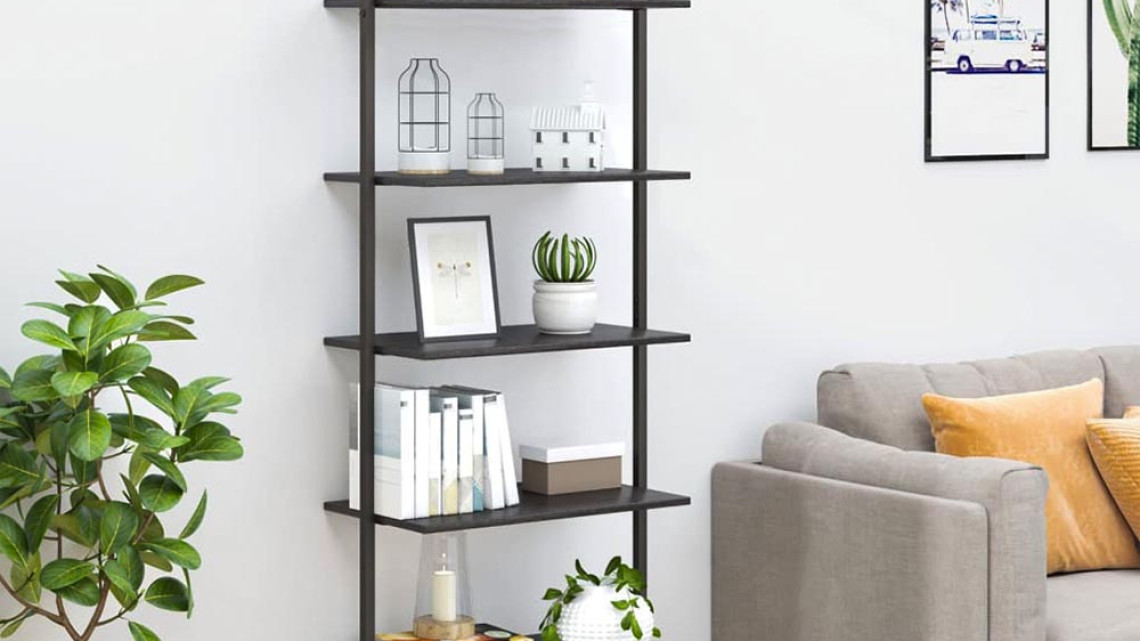 Timeless Tools Falra rögzíthető 5 szintes tároló, fekete