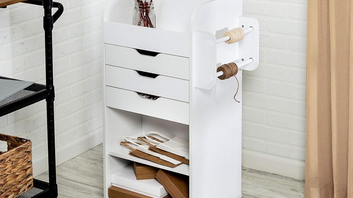 Timeless Tools Gurulós tárolószekrény polcokkal, fiókokkal