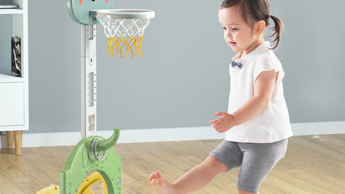 Timeless Tools 4 az 1-ben állítható magasságú gyerek játékszett,  kék-zöld