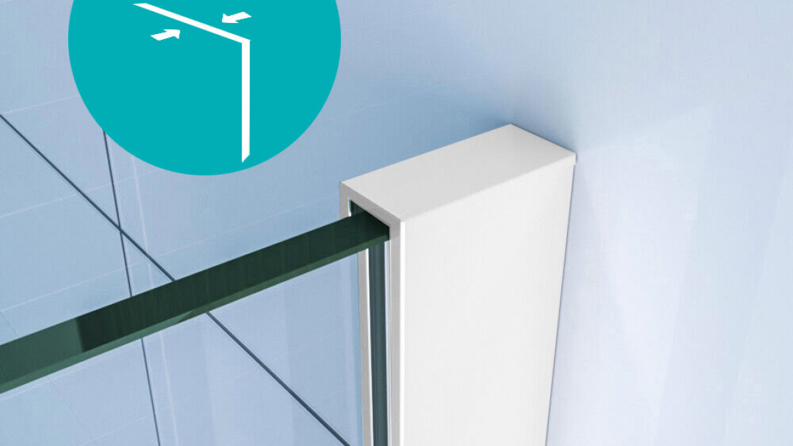 Timeless Tools Walk-in 8 mm-es edzettüveg zuhanyfal, 120x200cm