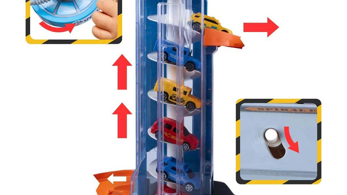 Timeless Tools 4 szintes parkolóház lifttel, 6 db járművel