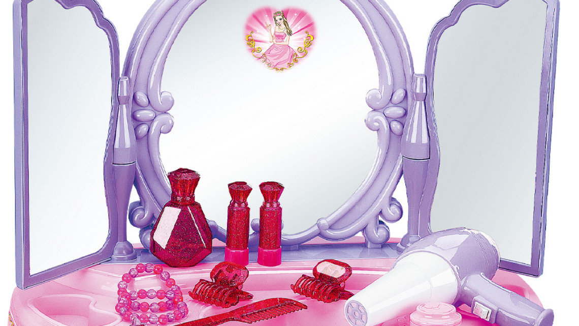 Timeless Tools Játék fésülködő asztal hercegnős, lila-rózsaszín