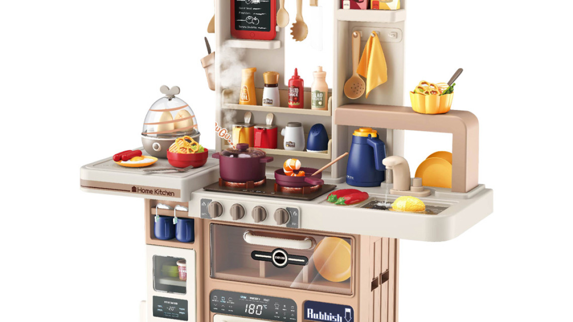 Timeless Tools Játékkonyha 72 részes, barna 