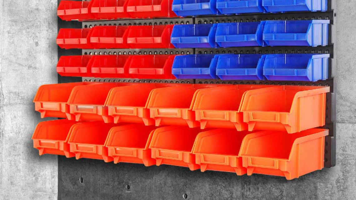 Timeless Tools Fali csavar és szerszám rendező 2 típusban - 30 darabos