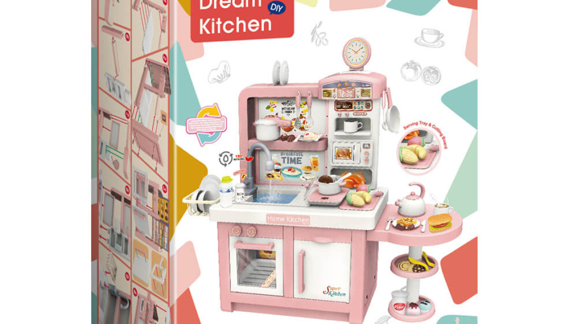 Timeless Tools Álom játékkonyha, világos rózsaszín 