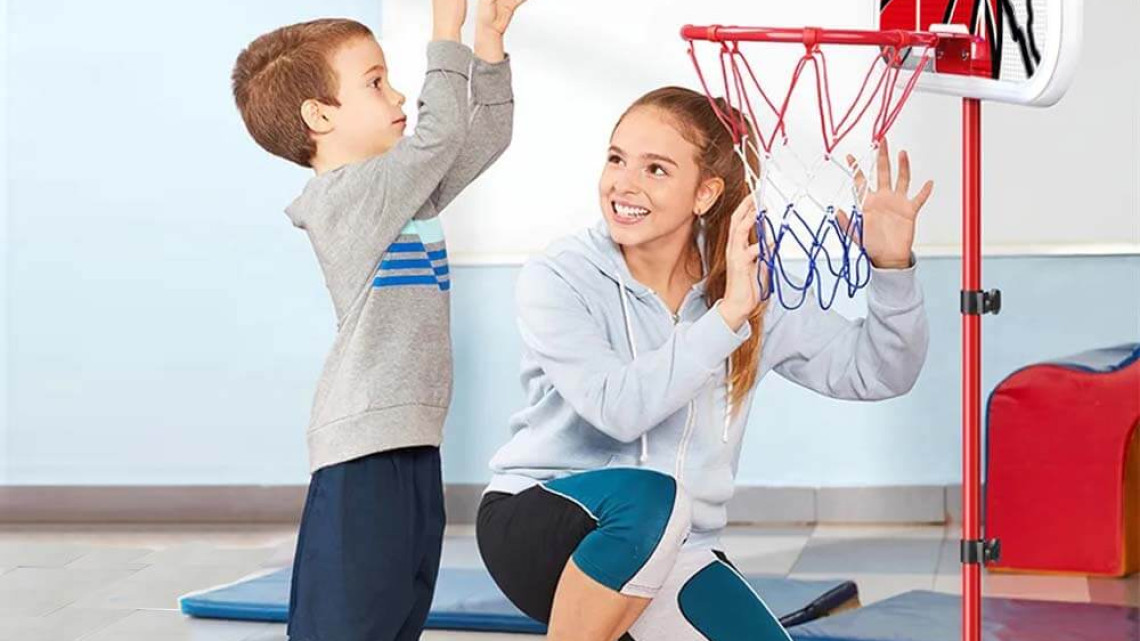 Timeless Tools Állítható kosárlabda palánk labdával, pumpával