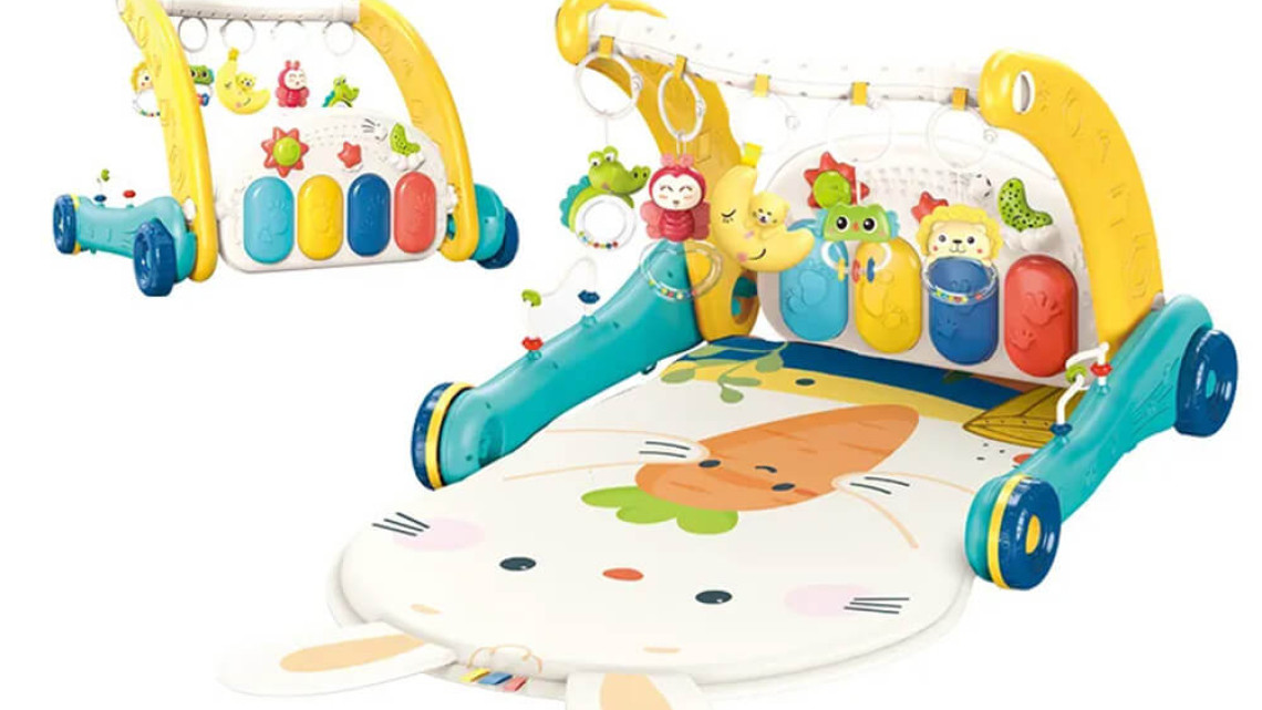 Timeless Tools 2az1-ben járássegítő és zongorás játszószőnyeg