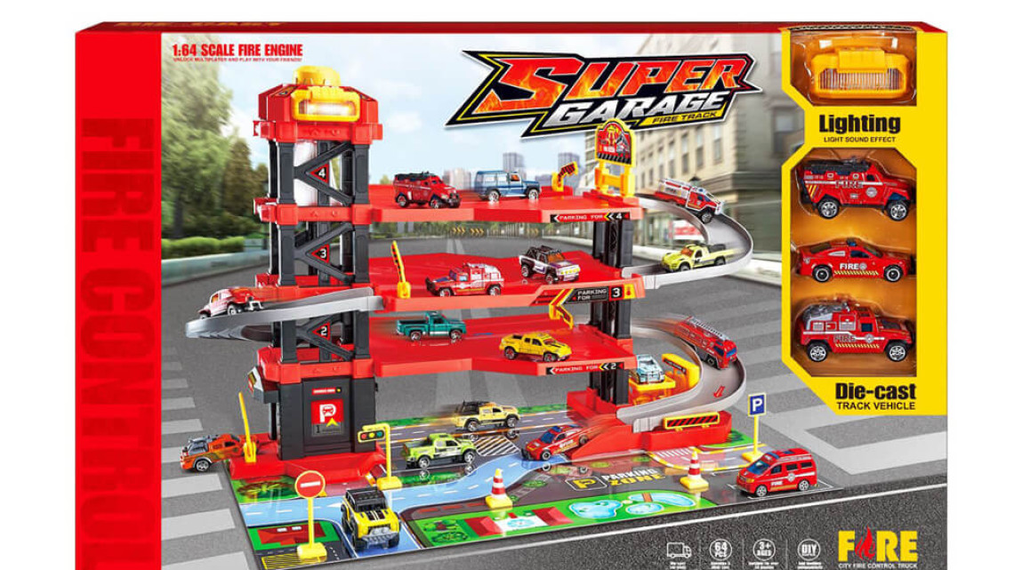 Timeless Tools Játék tűzoltó garázs