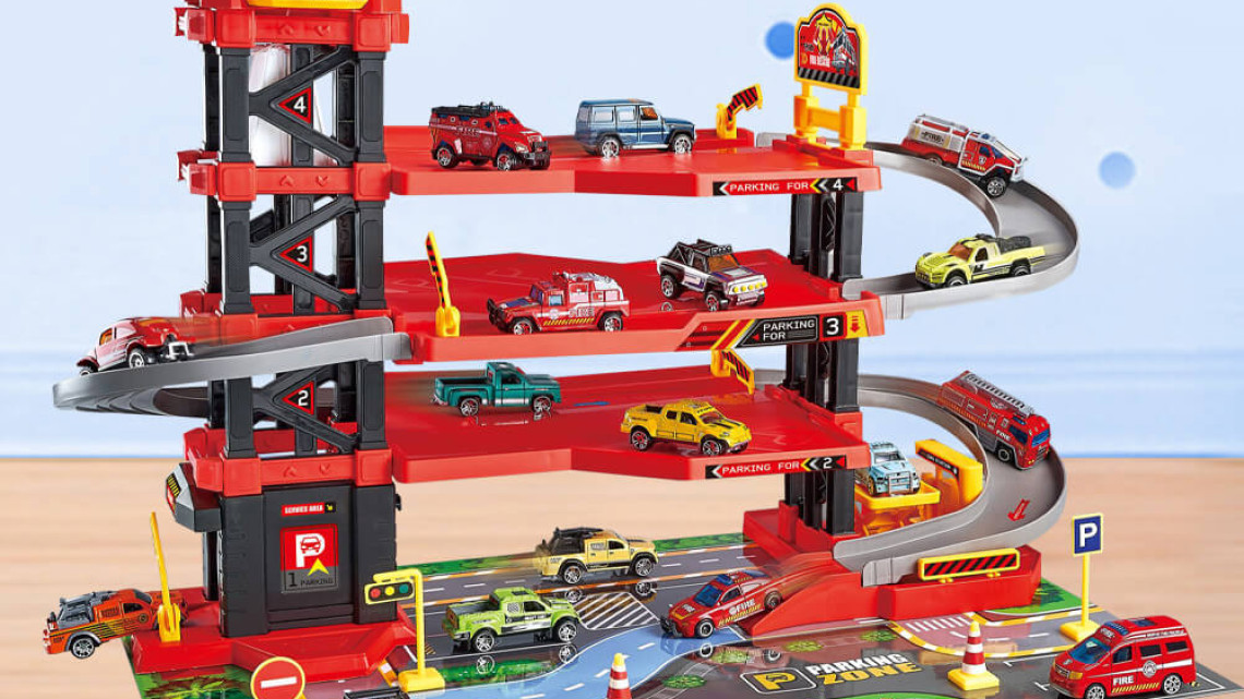 Timeless Tools Játék tűzoltó garázs