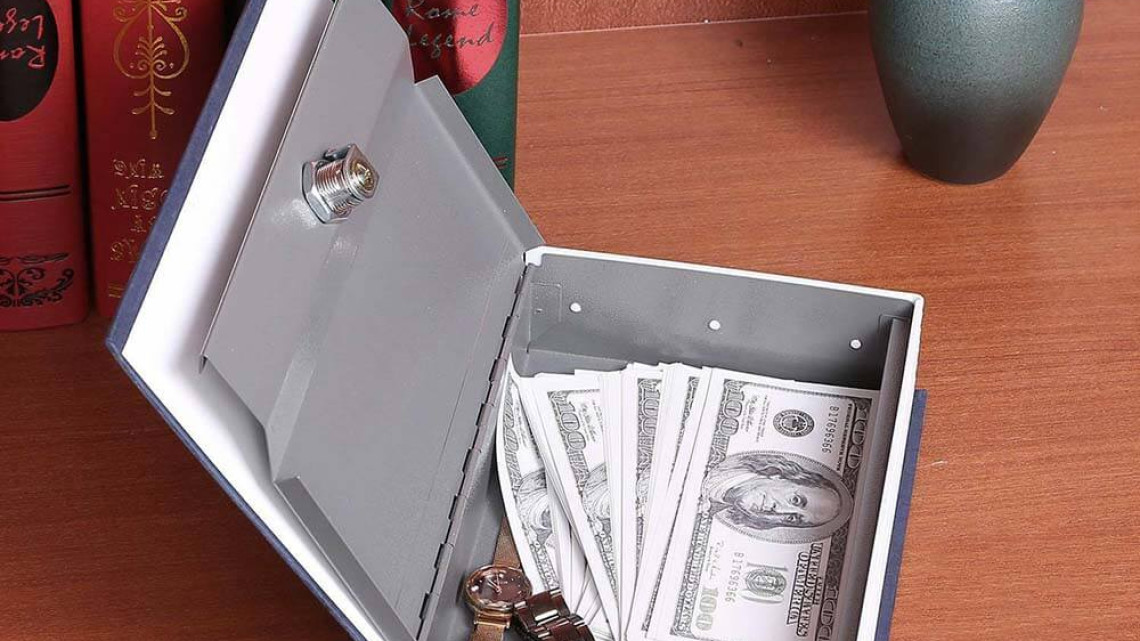 Timeless Tools Könyv alakú biztonsági doboz-kék