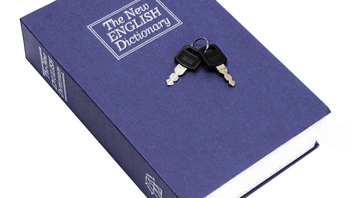 Timeless Tools Könyv alakú biztonsági doboz-kék