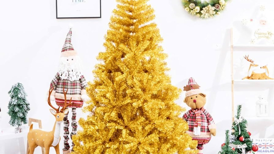 Timeless Tools Arany műfenyő, 120cm 230ág