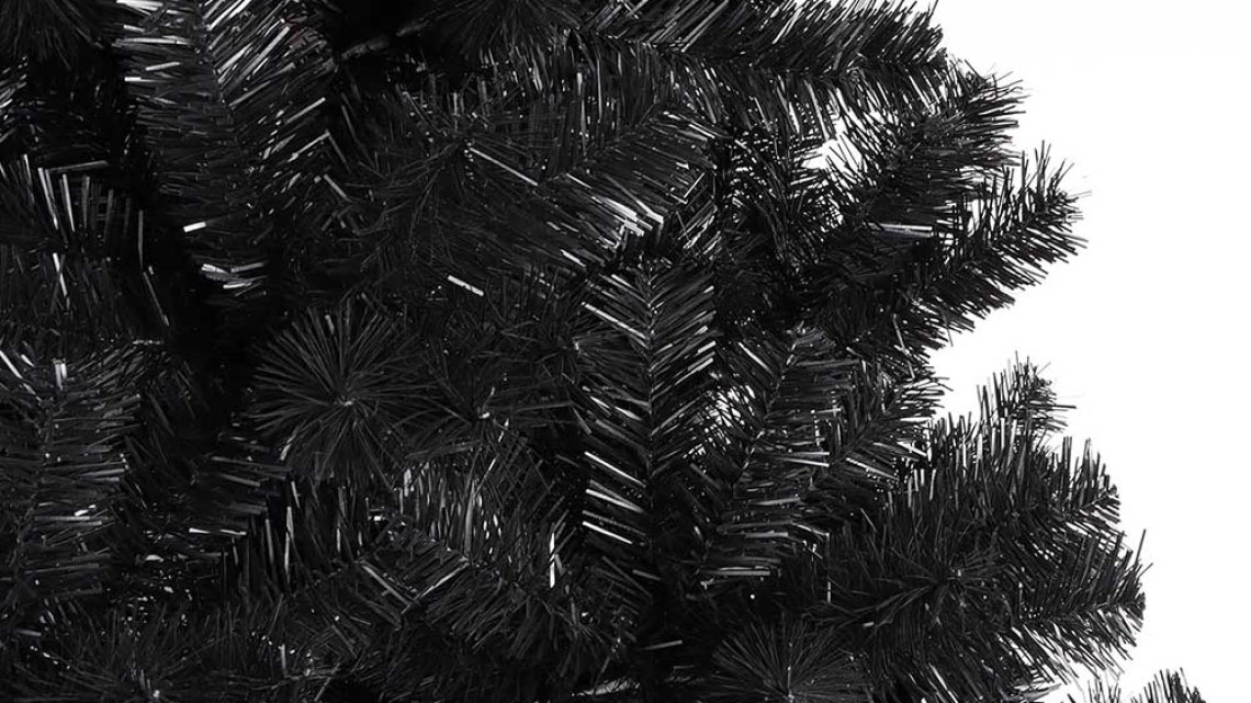 Timeless Tools Fekete műfenyő, 150cm 415ág