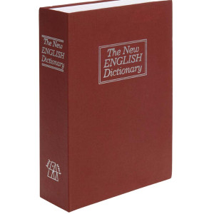 Timeless Tools Könyv alakú biztonsági doboz-bordó