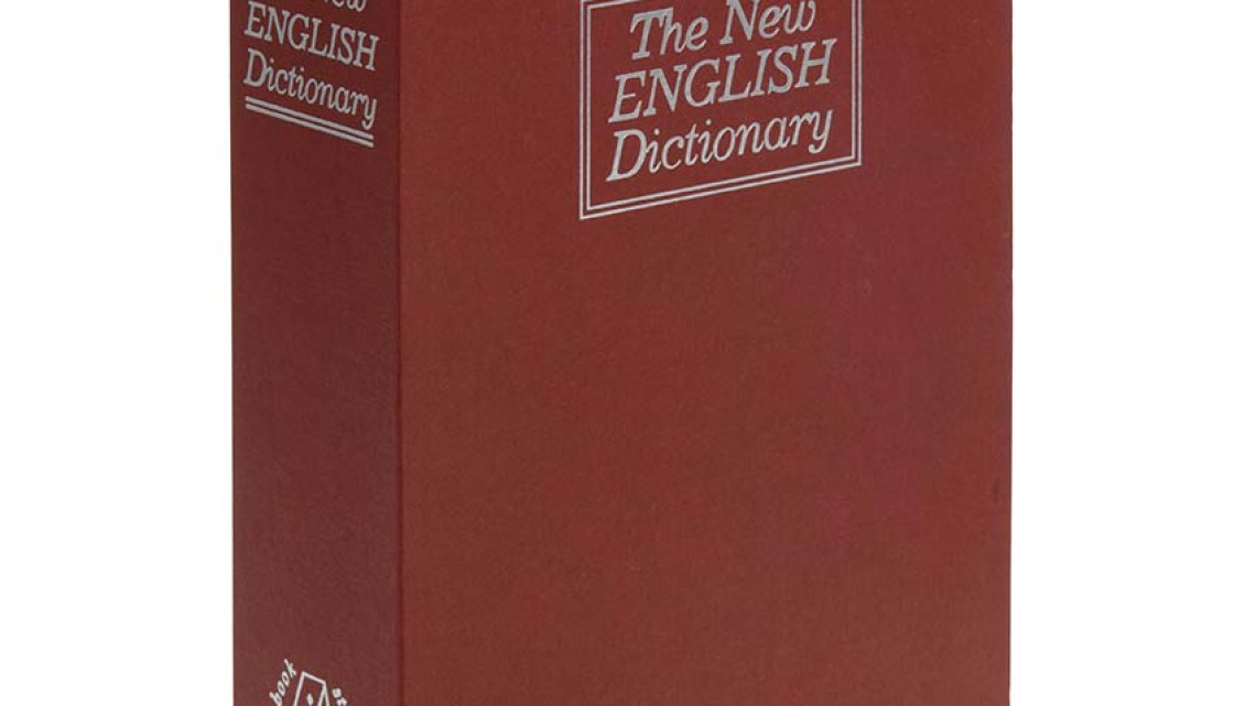 Timeless Tools Könyv alakú biztonsági doboz-bordó