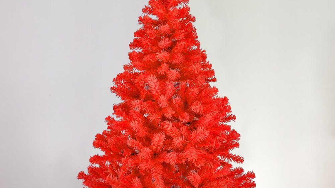 Timeless Tools Piros műfenyő, 150cm 415ág