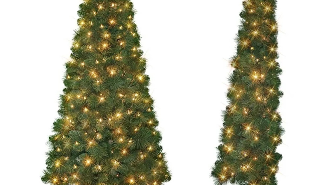 Timeless Tools Fél műfenyő 160LED 180cm, 340ág