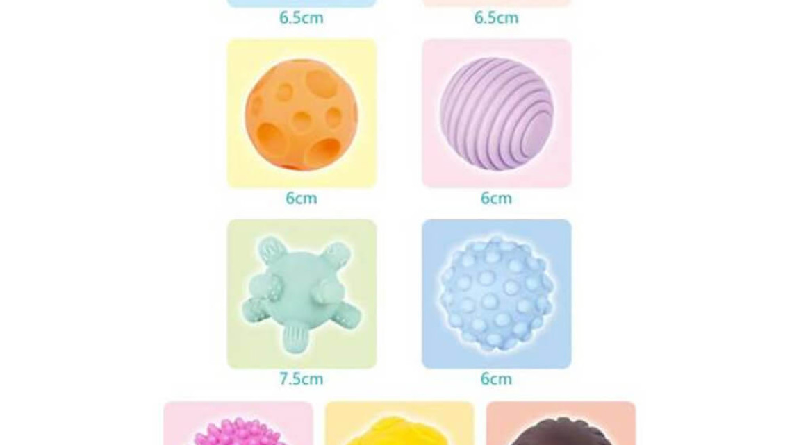 Timeless Tools Baba készségfejlesztő labda készlet, 9db