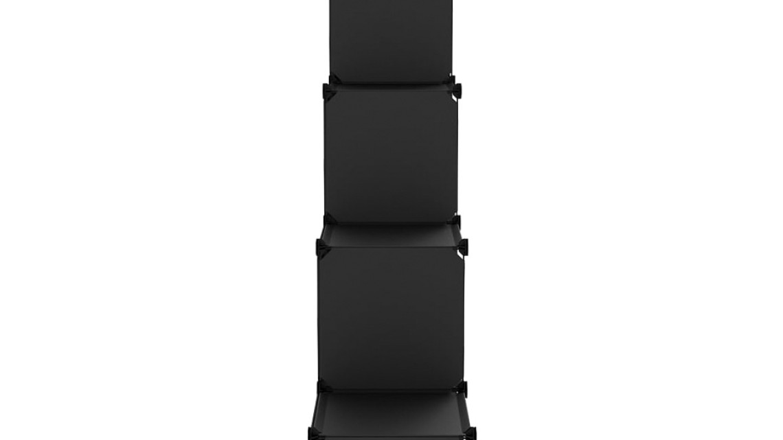 Timeless Tools Kombinálható tároló kocka 15db, fekete