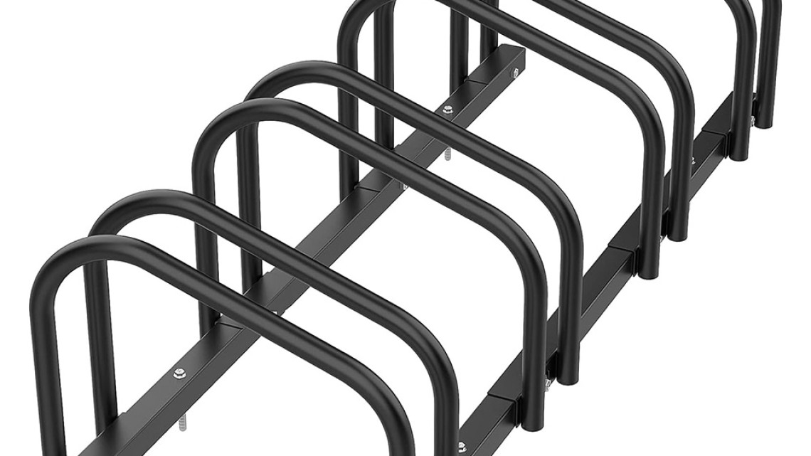 Timeless Tools Kültéri kerékpártároló 4 biciklinek, fekete
