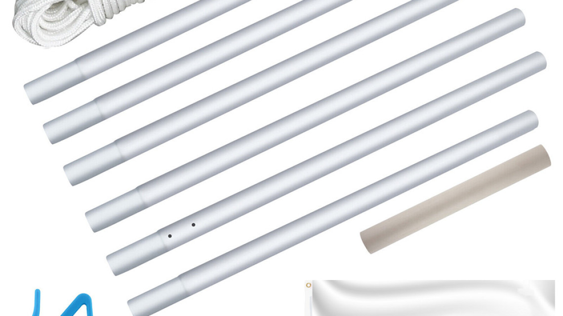 Timeless Tools Zászlótartó rúd kétoldalas 90x150cm lengyel zászlóval