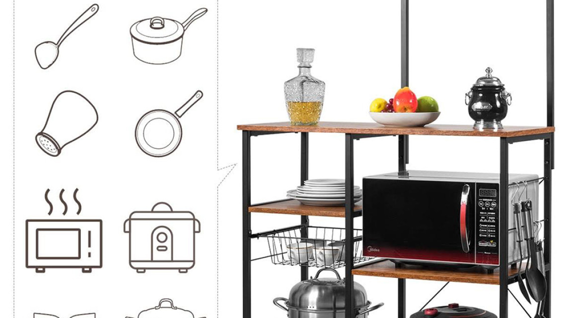 Timeless Tools Tároló állvány kosárral