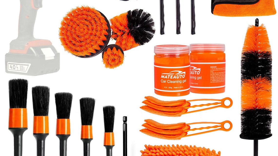 Timeless Tools 20 részes autótisztító és ápoló készlet külső és belső felületekre