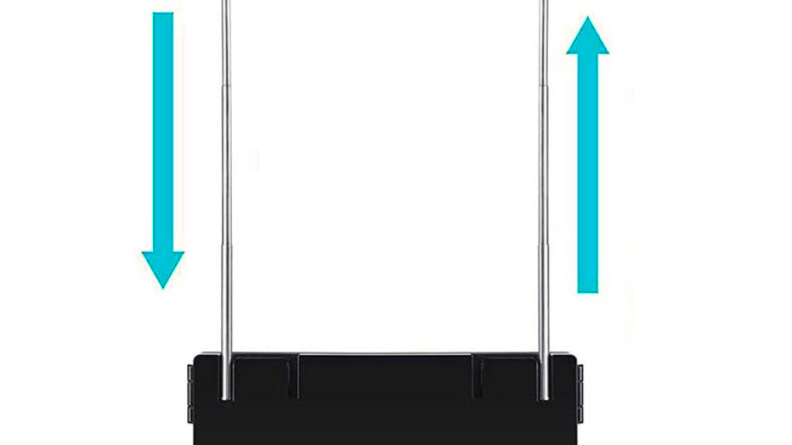 Timeless Tools 3 paneles tükör, teleszkópos felfüggesztéssel