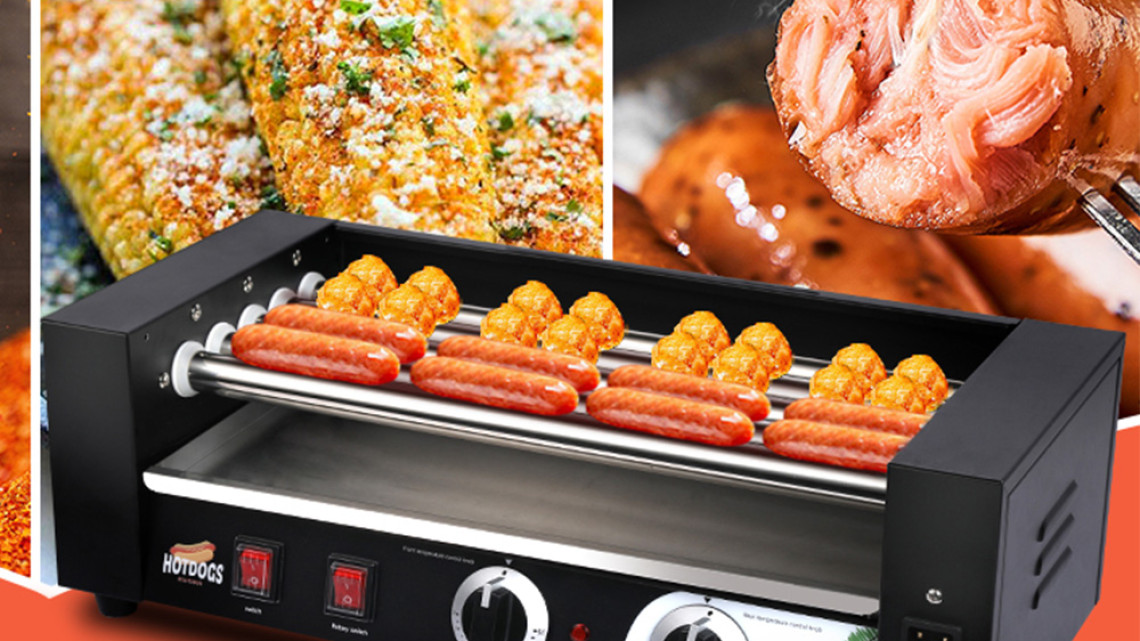 Timeless Tools Görgős virsli sütő-melegítő gép HOT DOG készítéshez