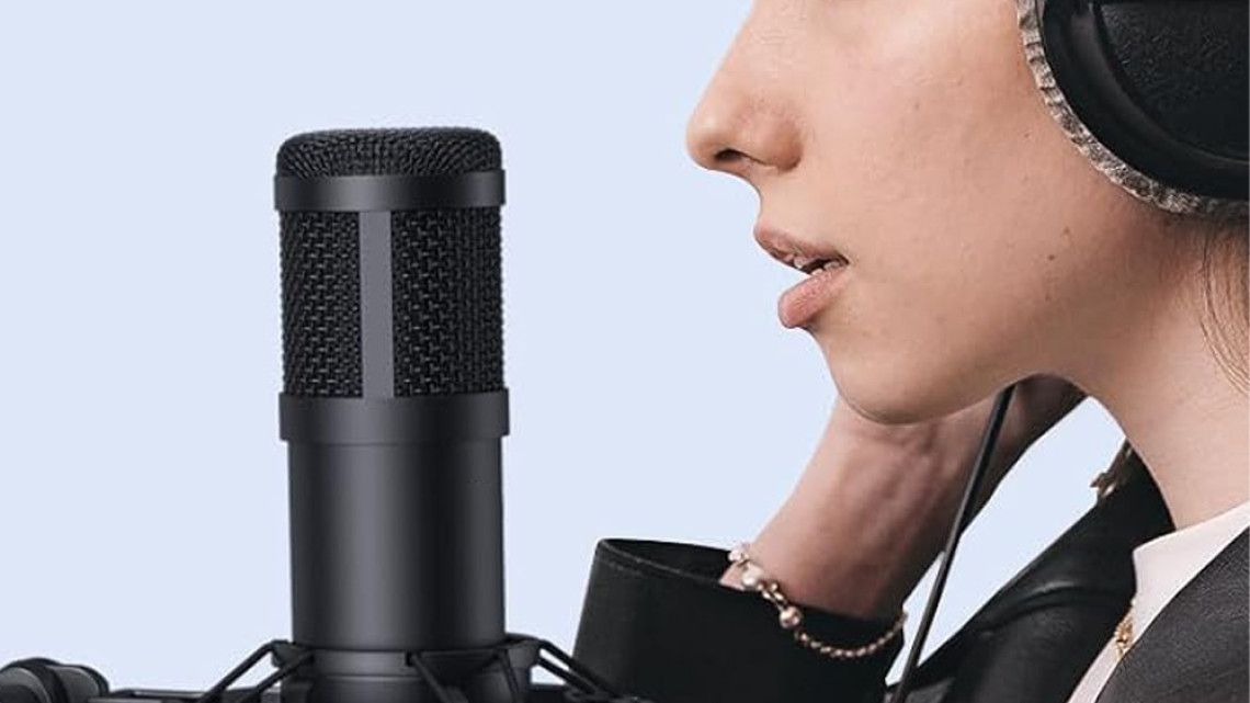 Timeless Tools Asztalra szerelhető  stúdió mikrofon,  USB csatlakozóval