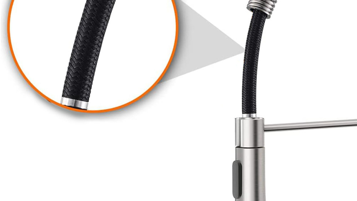 Timeless Tools Mosogató csaptelep flexibilis csővel, levehető zuhanyfejjel