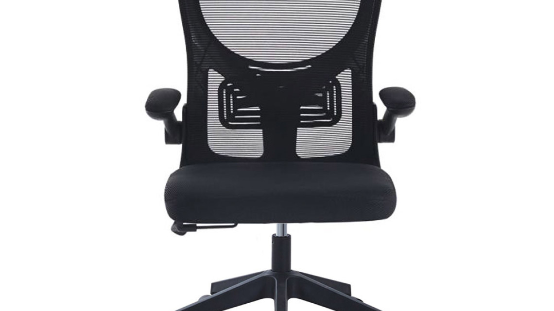 Timeless Tools Ergonomikus irodai szék állítható derékés könyöktámasszal, fekete