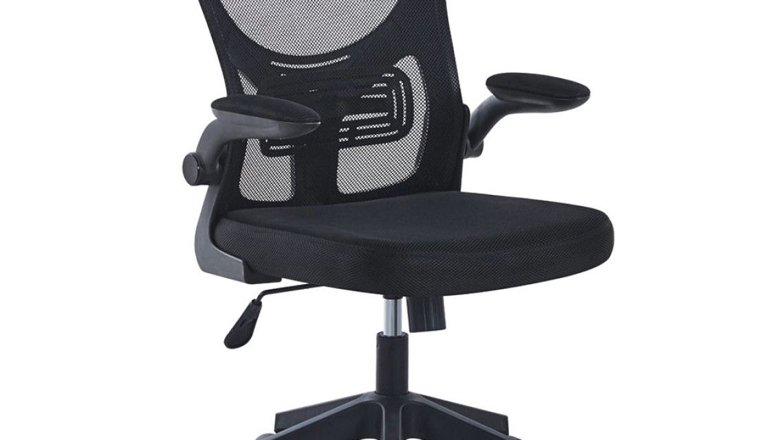 Timeless Tools Ergonomikus irodai szék állítható derékés könyöktámasszal, fekete