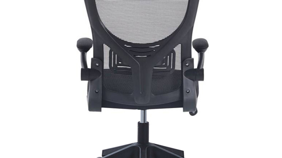 Timeless Tools Ergonomikus irodai szék állítható derékés könyöktámasszal, fekete