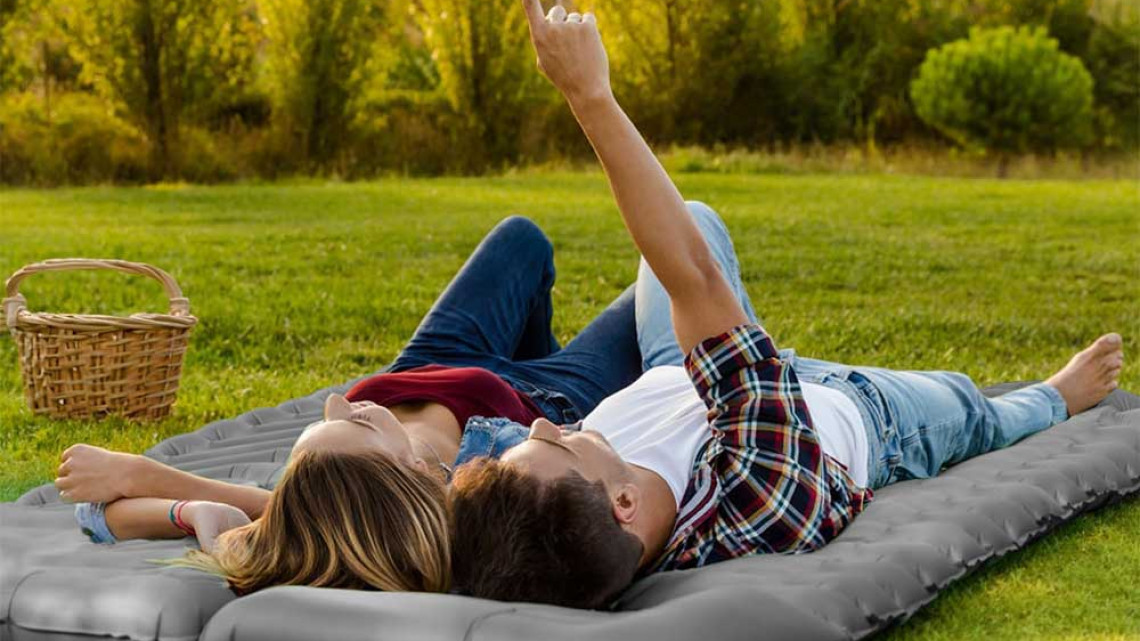 Timeless Tools Kétszemélyes túramatrac, szürke