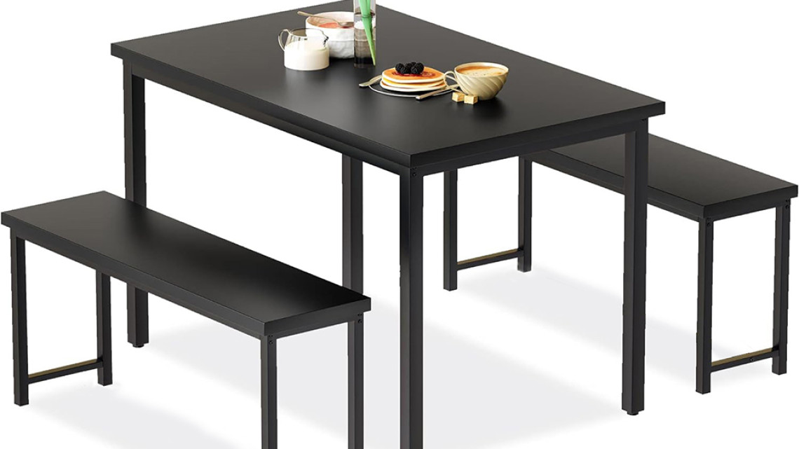 Timeless Tools 3 részes, fém vázas étkezőgarnitúra 2 paddal